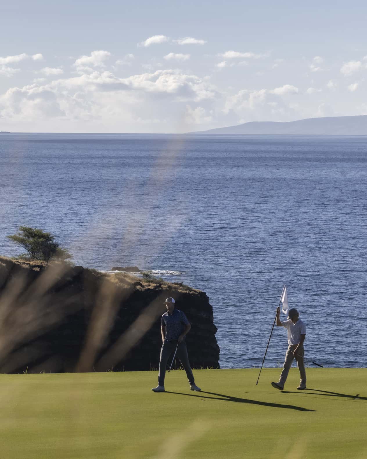 Golfers on Manele Golf Course